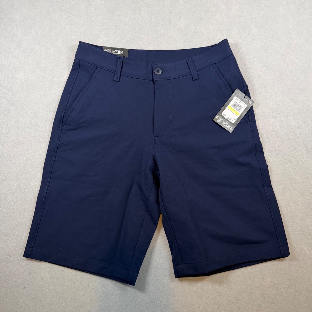 Under Armour Mens Matchplay Golf Shorts Navy Blue Flat Front 1350071 Size 30 NWT